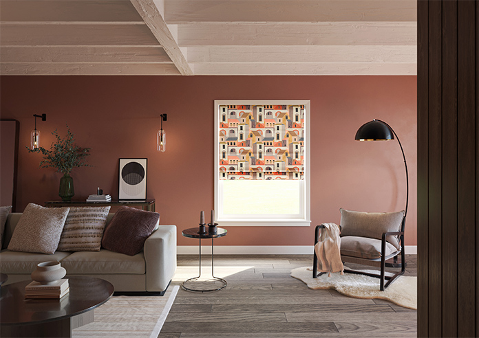 Santiago, Salsa - Motorised Roman Blind - Image 8
